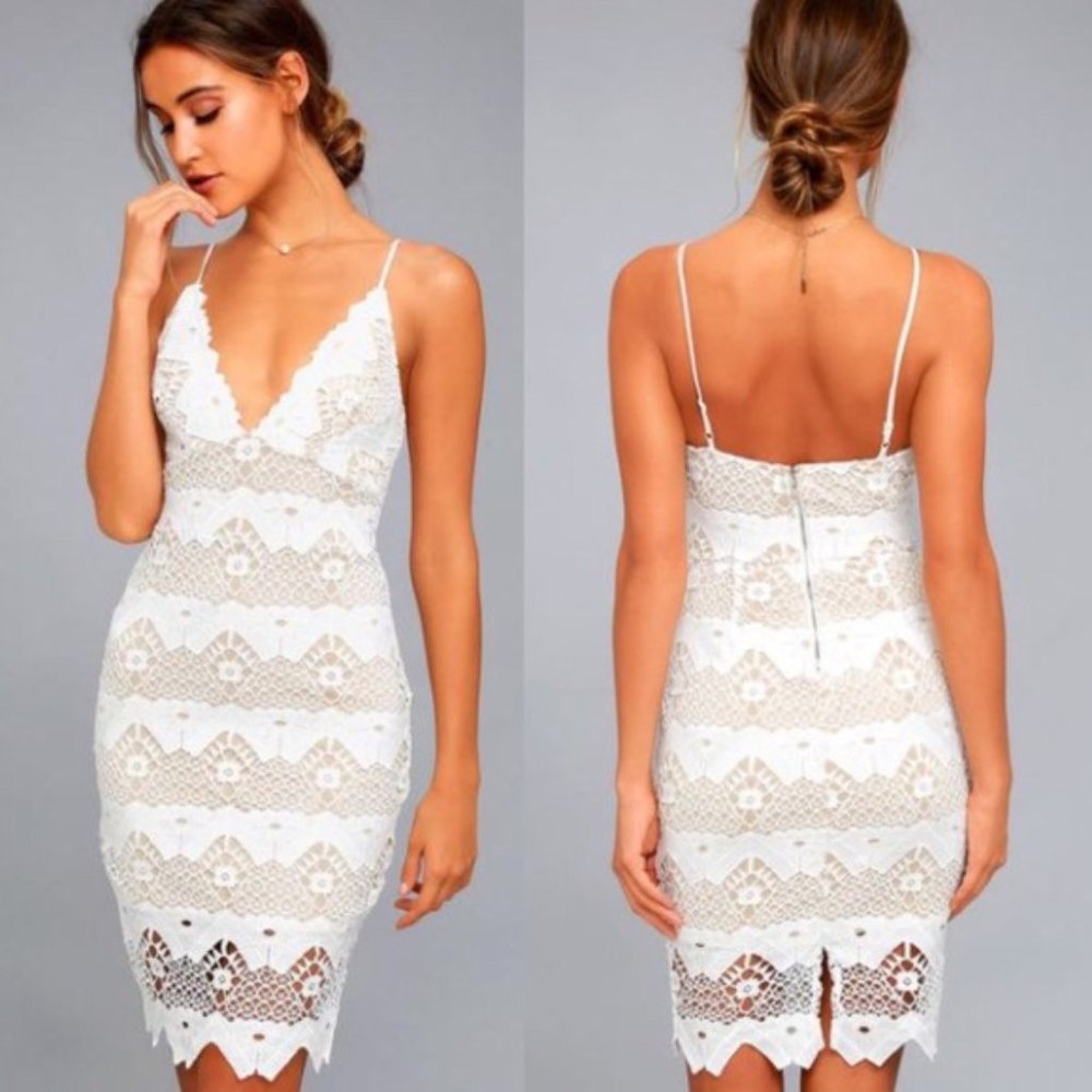 SWAY AWAY WHITE CROCHET LACE DRESS